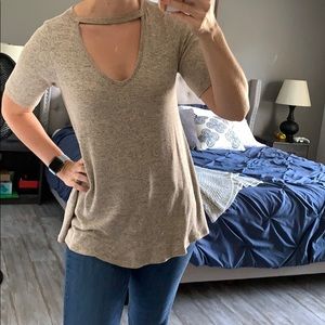 Beige tunic shirt